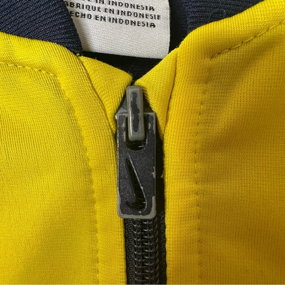 Nike Kids Yellow and Blue zip up sweater jacket - Picture 7 of 9